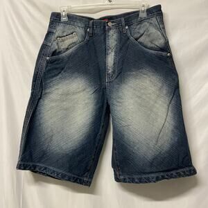 Koman Jeans Shorts Denim Size 36 FAded Hip Hop Baggy Y2K Vintage